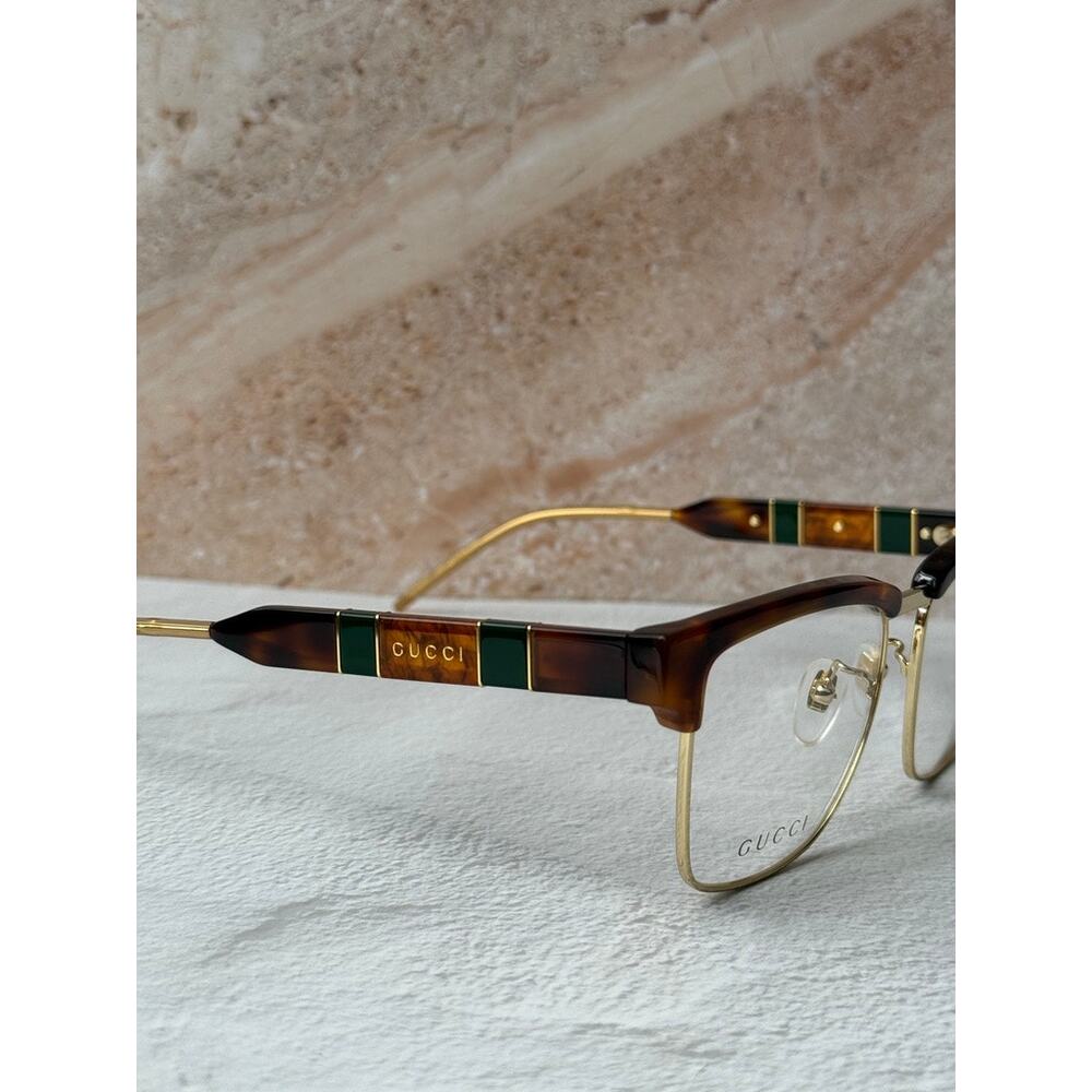 NEW Gucci GG0605O Brown Unisex Eyeglasses Frames $580 - Picture 4 of 8